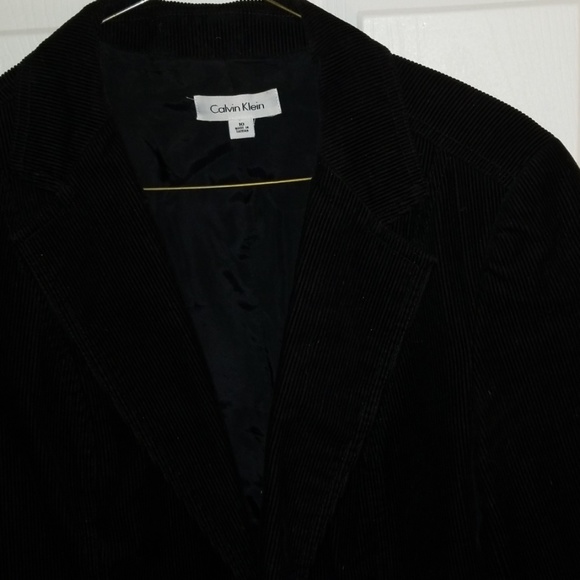 Black Corduroy Calvin Klein Blazer - Picture 2 of 4